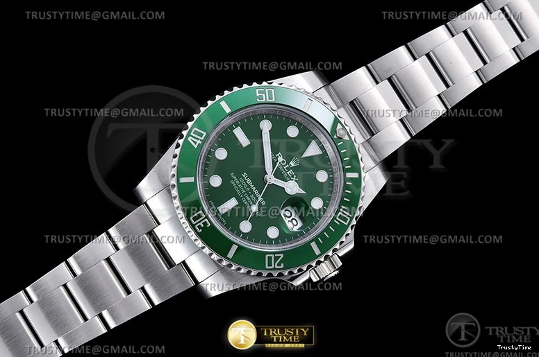 1018 ROLSUB0417B – Submariner 116610LV 904L SS SS Grn CLEAN V2 VS Stretchable 1048